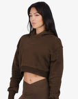Crop sweat coton terra