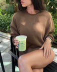 Sweat oversize coton terra