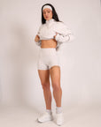 Short Scrunch Campus Grey