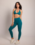 Scrunch legging Blue Emerald