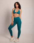 Twist Bra Blue Emerald