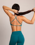 Twist Bra Blue Emerald