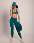 Scrunch legging Blue Emerald