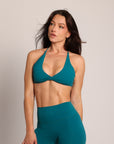 Twist Bra Blue Emerald