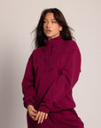 Sweat Zipper Darling Plum