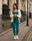 Scrunch legging Blue Emerald