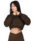 Crop sweat coton terra