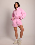 Sweat Zipper Blush Pink