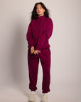 Sweat Zipper Darling Plum