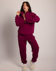 Sweat Zipper Darling Plum
