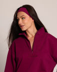 Sweat Zipper Darling Plum