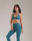 Twist Bra Blue Emerald