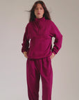 Sweat Zipper Darling Plum