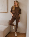 Top oversize coton terra